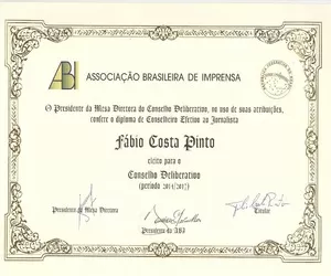 Diploma Conselheiro da ABI