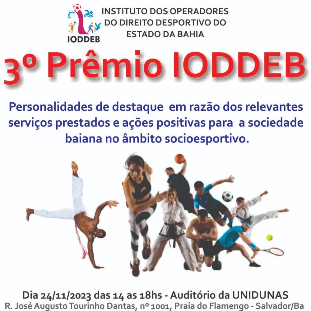 3° Edição do Prêmio IODDEB. 