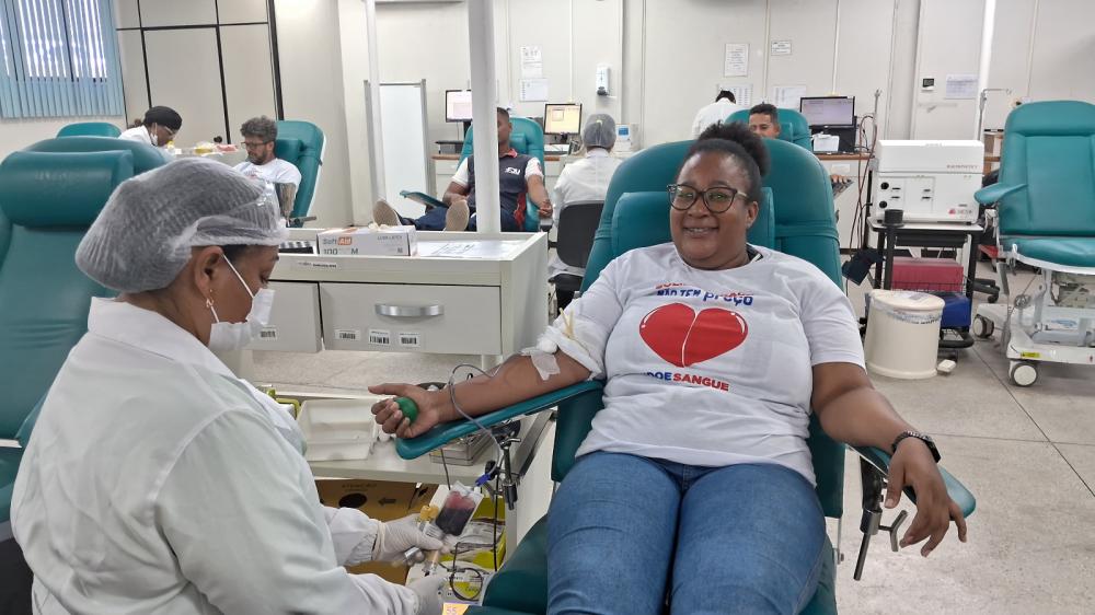 Hemoba celebra Dia Nacional do Doador de Sangue neste sábado (25).