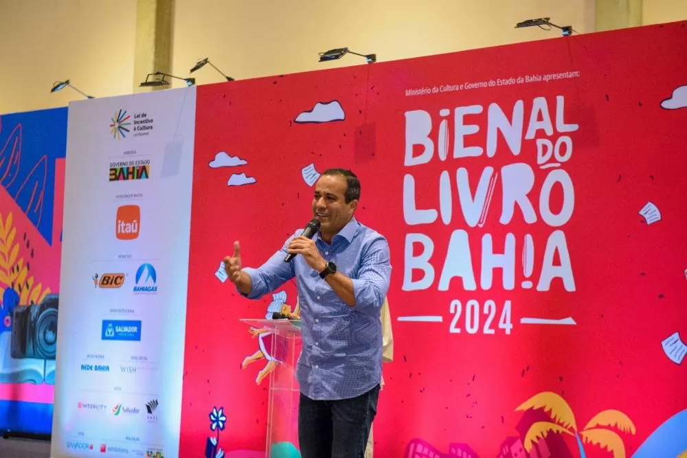 Prefeito participa da abertura da Bienal do Livro Bahia e diz que edição deste ano será ainda maior.