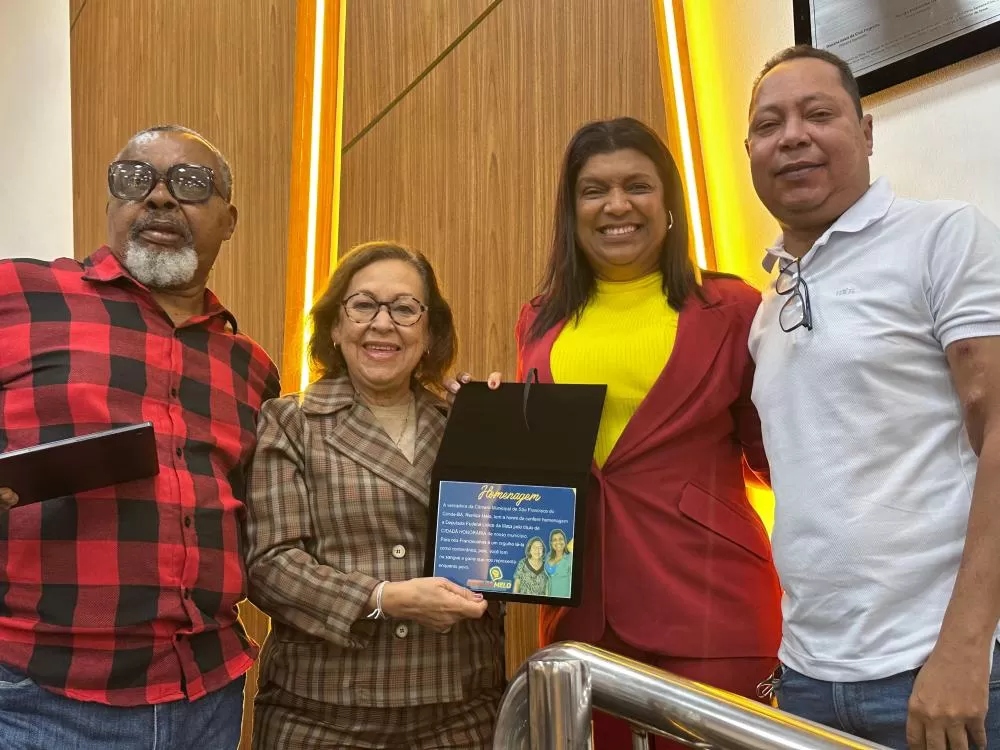 Lídice recebe o título de cidadã honorária de São Francisco do Conde.