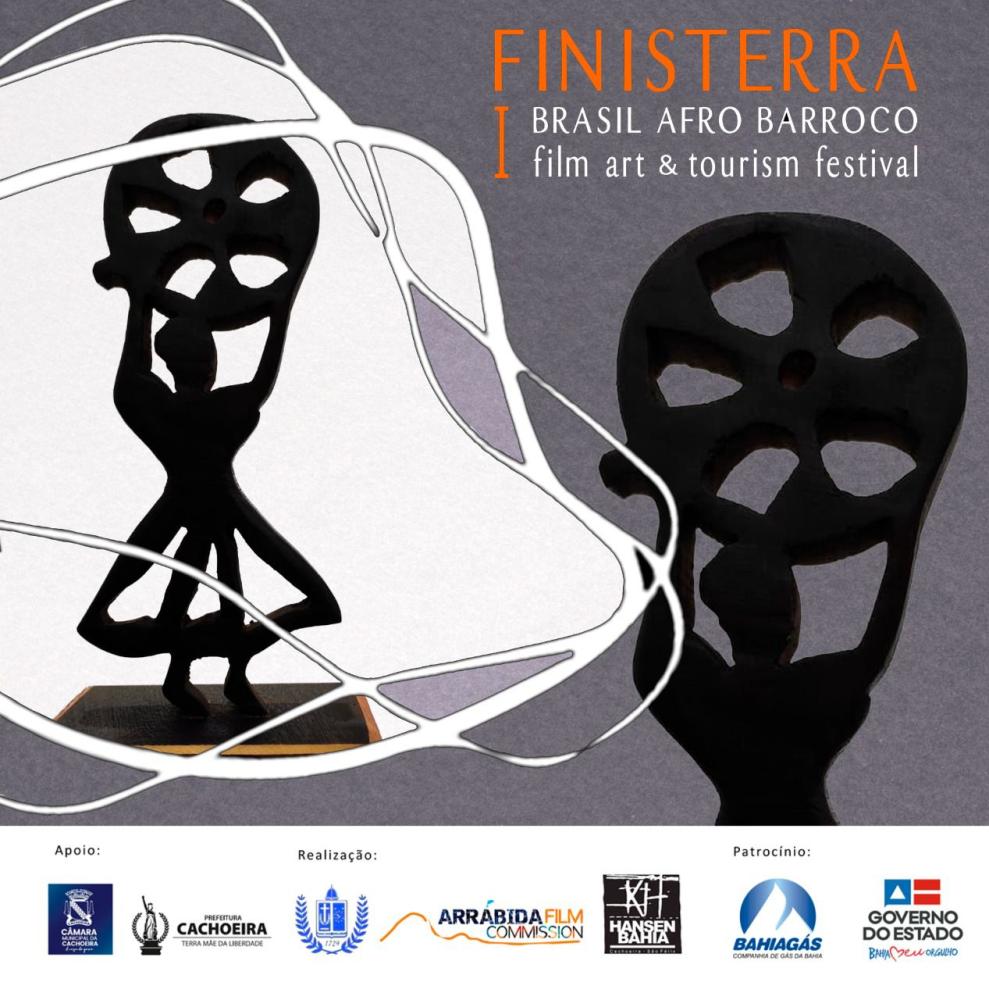 O troféu do Festival Internacional de Cinema: FINISTERRA FILM ART & TOURISM Brasil Afrobarroco. 