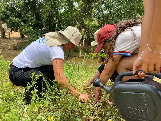Com foco na revitalização de mata ciliar, projeto promove plantio de mudas na Bahia.