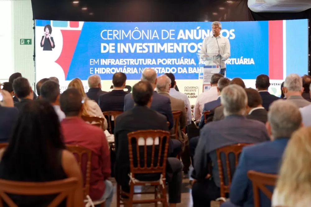 Mais de R$ 5,6 bilhões em infraestrutura portuária, aeroportuária e hidroviária são anunciados para a Bahia.