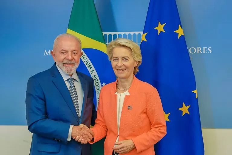Lula se reúne com presidenta da Comissão Europeia, Ursula von der Leyen, em Nova York.