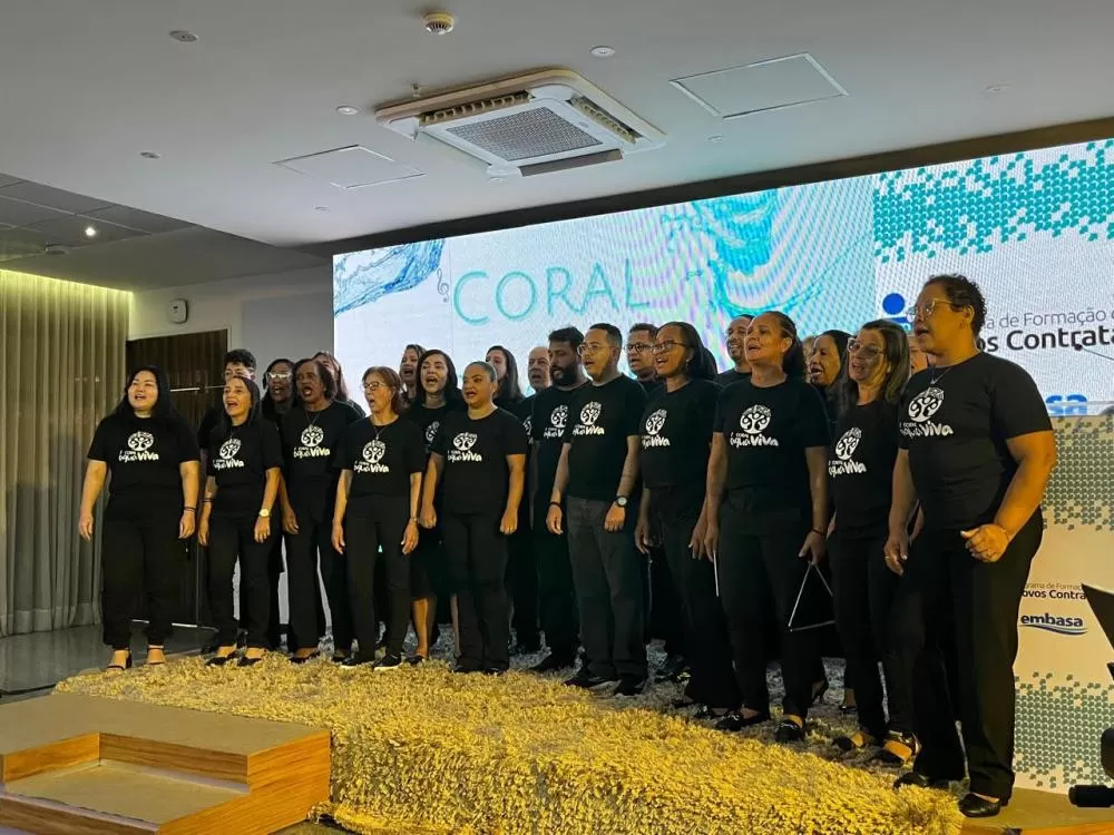 Coral Água Viva da Embasa participa de encontro internacional de corais em Salvador.