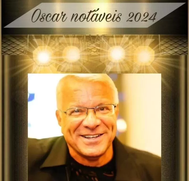O apresentador Emerson Silveira será premiado na 6ª Edição do Troféu Oscar Notáveis 2024.