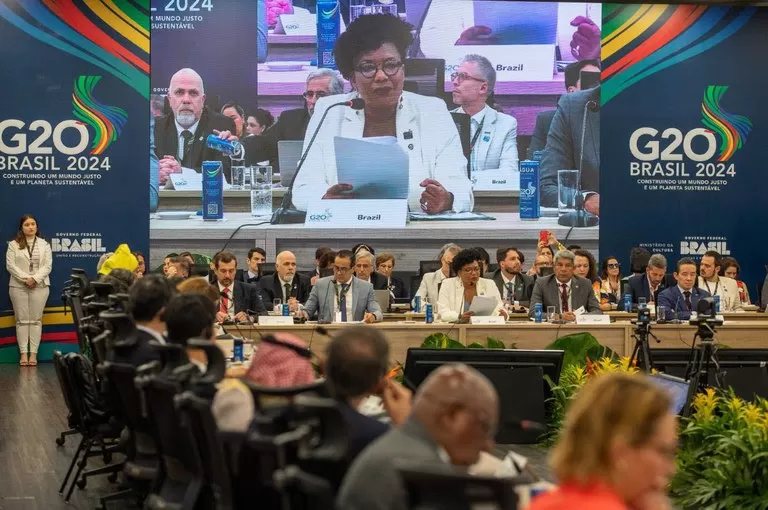 Declaração dos Ministros de Cultura do G20 é adotada durante encontro em Salvador.