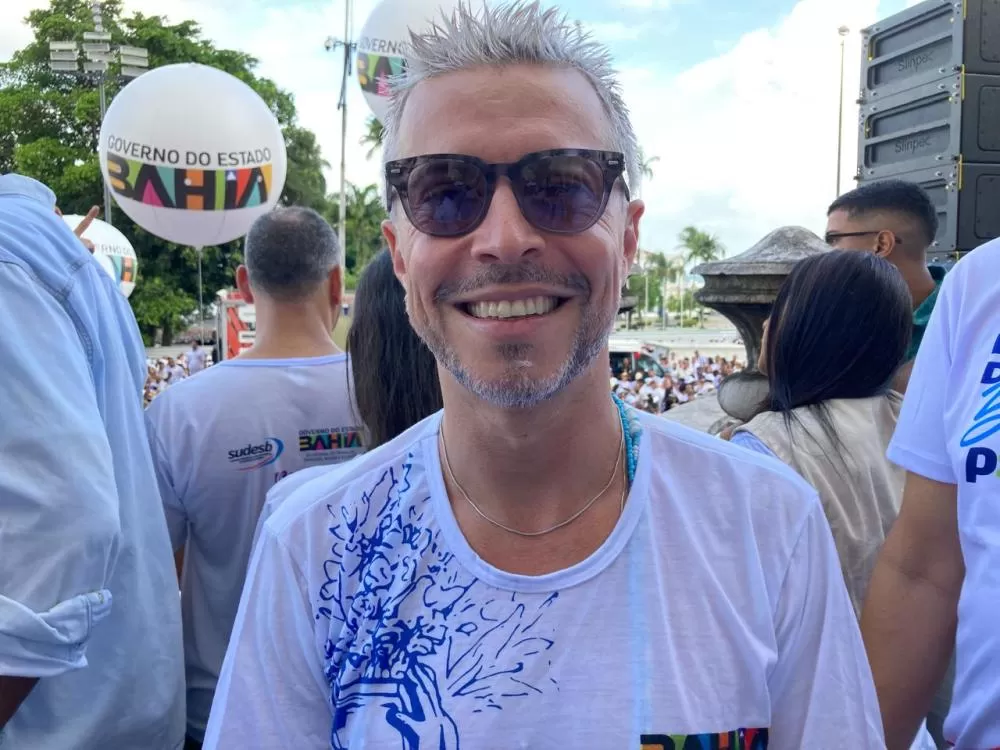 Secretário Bruno Monteiro ressalta a força das tradições e da cultura baiana durante a Lavagem do Bonfim.