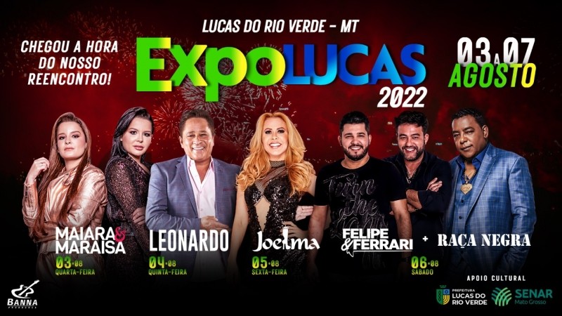 Expolucas 2022 terá shows nacionais e tradicional rodeio