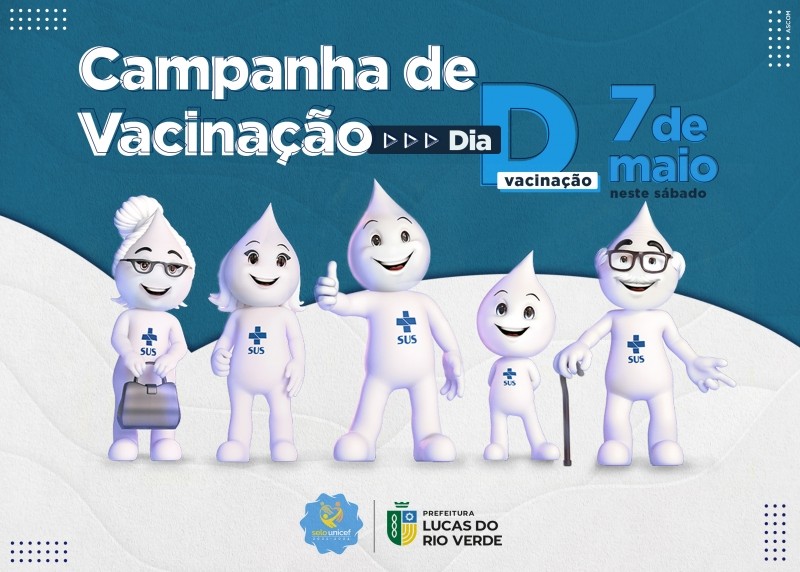 Dia D de Vacinação contra Gripe e Sarampo será neste sábado (07) em Lucas do Rio Verde