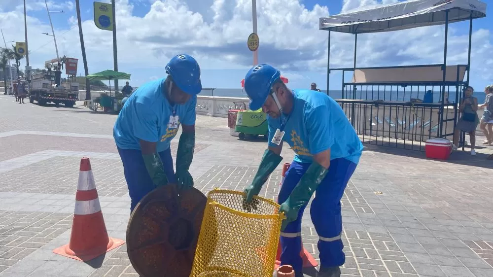Bloco da Embasa entra na avenida para inspeções e instalações provisórias nos circuitos do Carnaval de Salvador