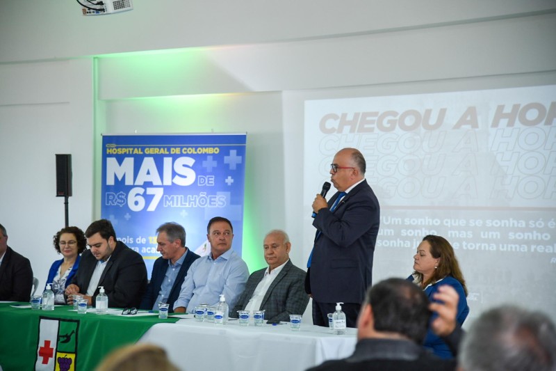 Edital para construção do Hospital de Colombo é lançado e Governo confirma R$ 20 milhões para obra