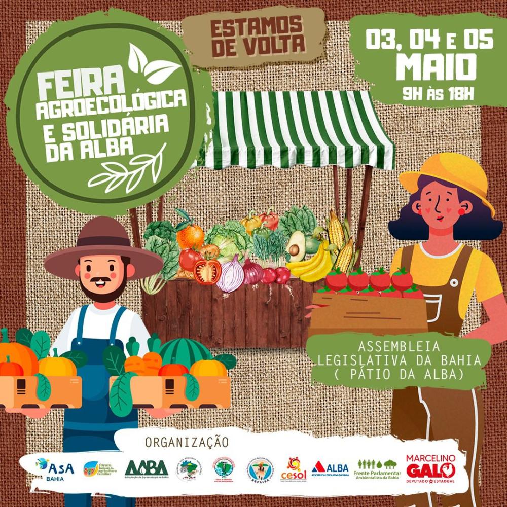 A feira de Agroecologia retorna na Alba, após mais de dois anos suspensa por conta da pandemia da COVID-19.