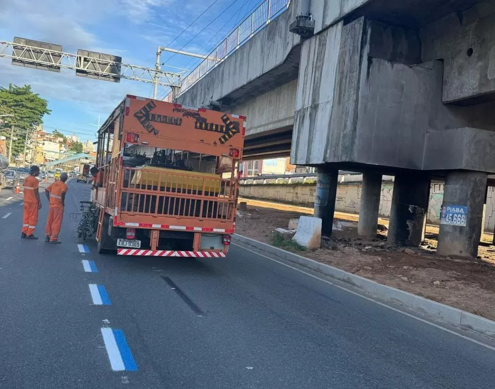 Primeira motofaixa de Salvador começa a operar nesta segunda-feira (10) na Av. Bonocô.