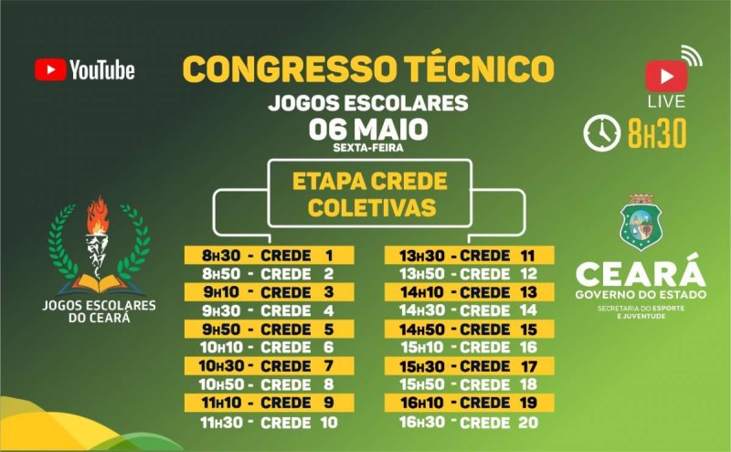 Sejuv realiza Congresso Técnico dos Jogos Escolares 2022 nesta sexta-feira (6)