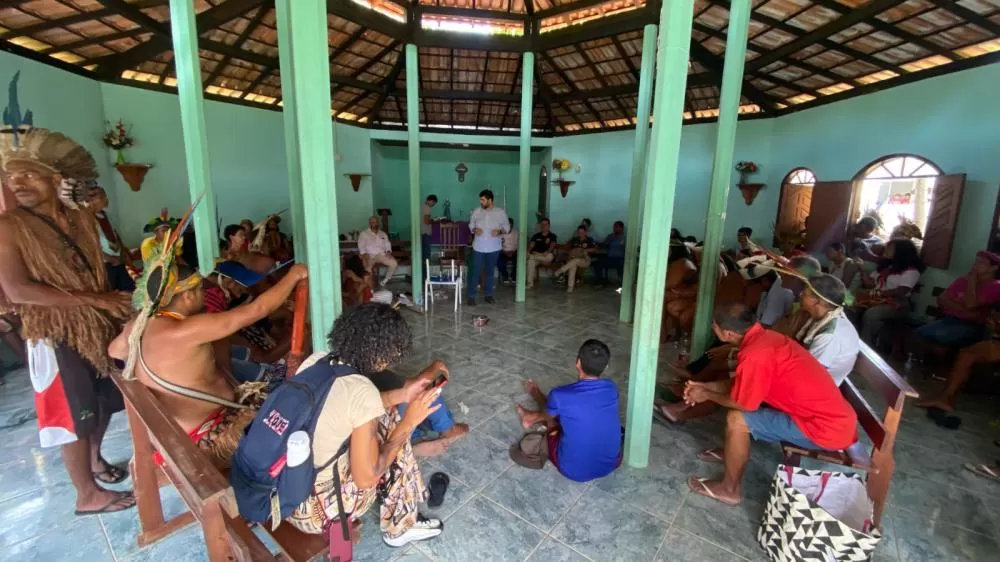 Comitiva do Governo do Estado acolhe pleitos dos indígenas do Extremo-Sul.