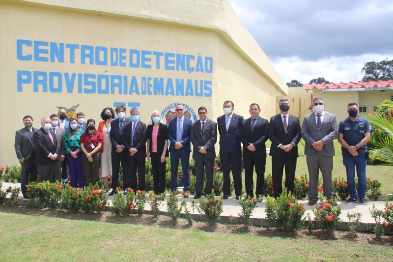 Seap recebe visita de representantes do TJAM e CNJ em unidades prisionais de Manaus
