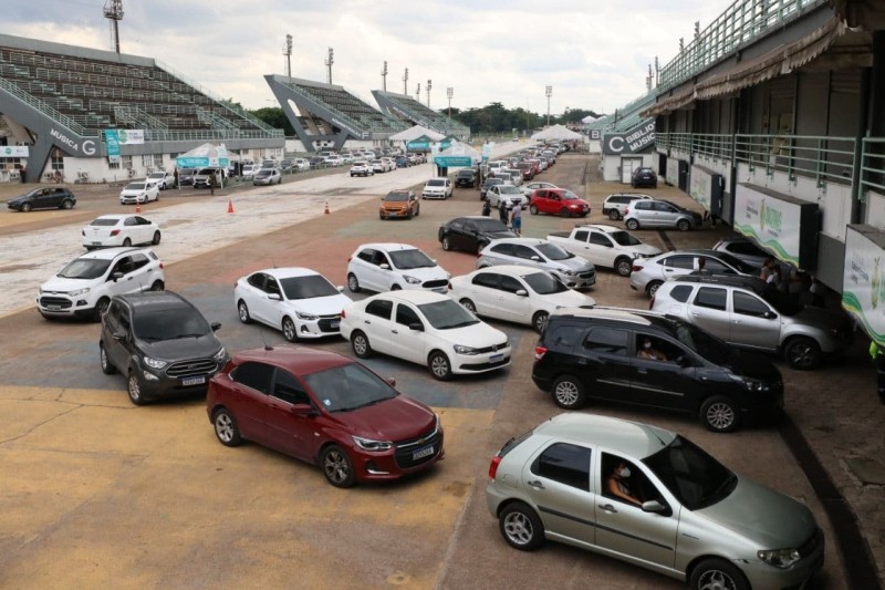 Sambódromo alcançou 545 mil doses de vacinas aplicadas contra a Covid-19 e funciona até este sábado (07/05)