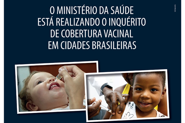 SMS pede que moradores recebam entrevistadores do Ministério da Saúde para pesquisa sobre cobertura vacinal