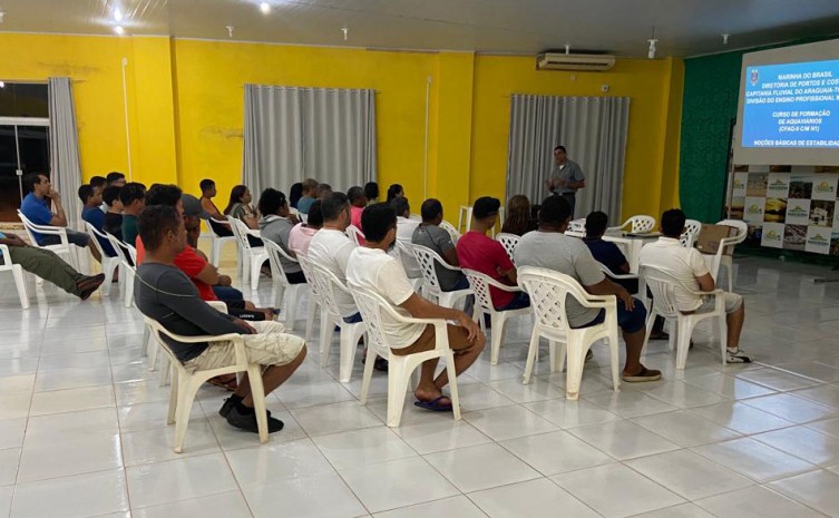 Sectur promove curso de Marinheiro Auxiliar Fluvial na cidade de Araguacema