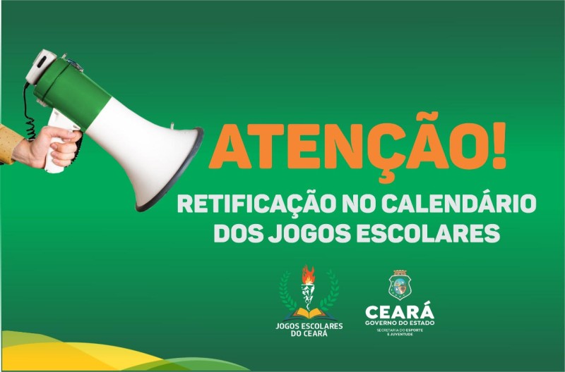 Sejuv divulga calendário retificado dos Jogos Escolares do Ceará 2022