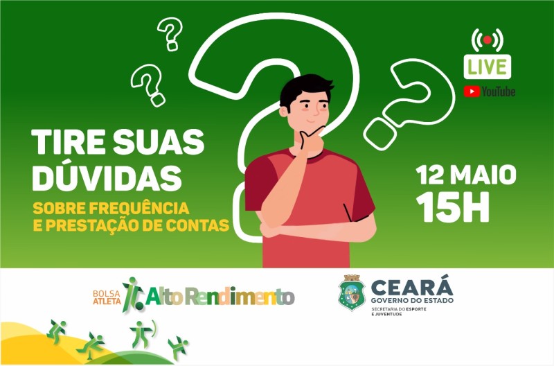 Sejuv realiza live tira dúvidas sobre prestação de contas do Projeto Bolsa Atleta Alto Rendimento, nesta quinta-feira (12)