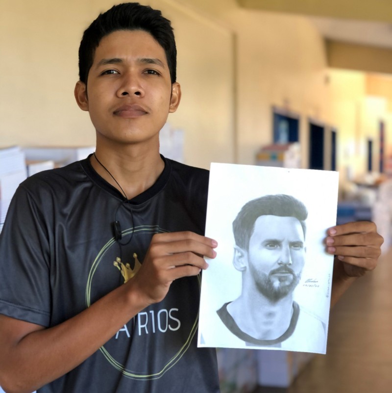Em Itacoatiara, escola estadual promove oficina de produção visual com estudantes do Ensino Médio