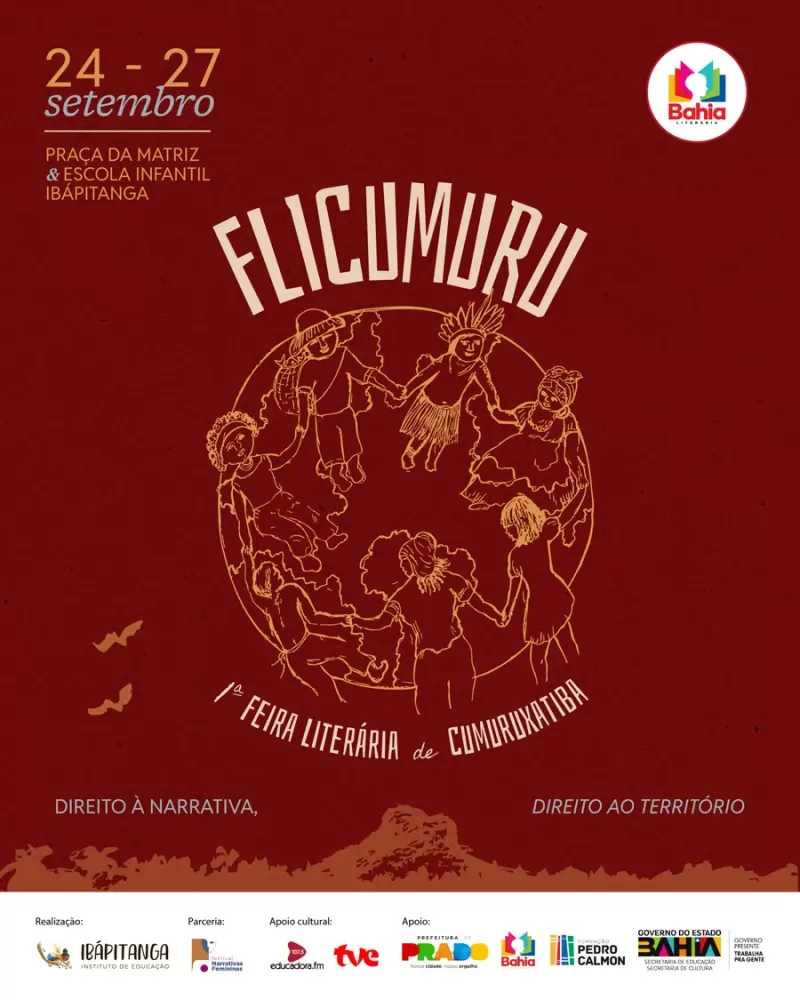 1a Feira Literária FLICUMURU com o tema “Direito à narrativa, direito ao território”