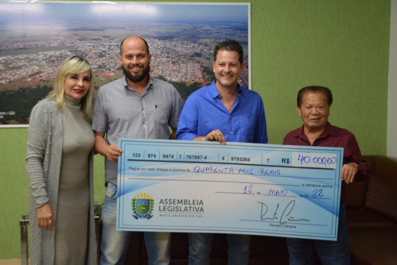 Deputado estadual Renato Câmara visita Bataguassu e destina Emenda Parlamentar no valor de R$ 40 mil