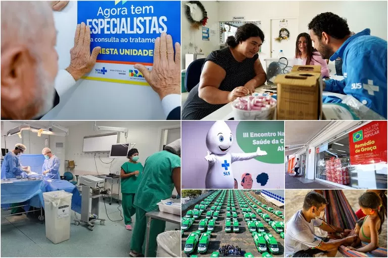 Saúde: SUS fortalecido, atendimento ampliado e combate à desinformação.