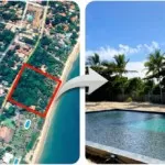 Família Vorcaro, do Banco Master, faz obra irregular em beach club pé na areia na Bahia.