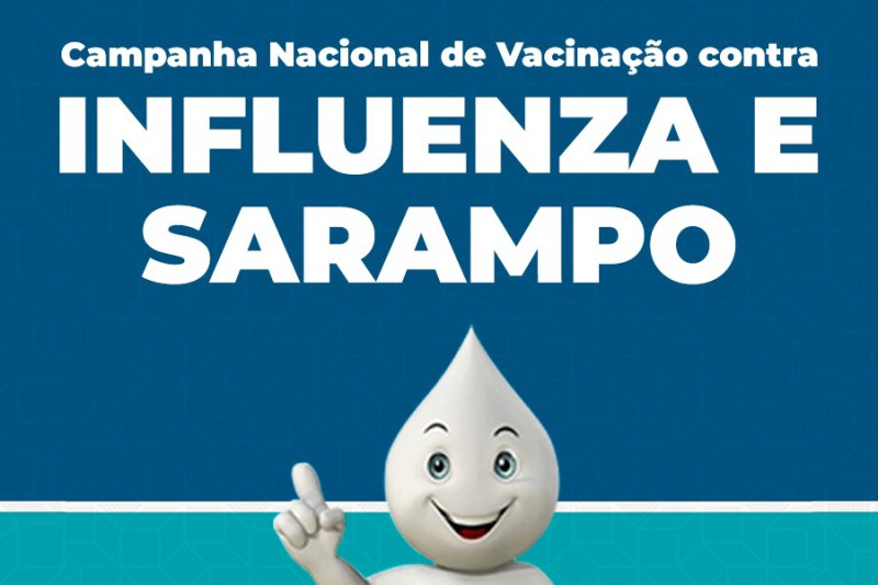 Secretaria de Saúde segue com vacinação contra influenza e sarampo