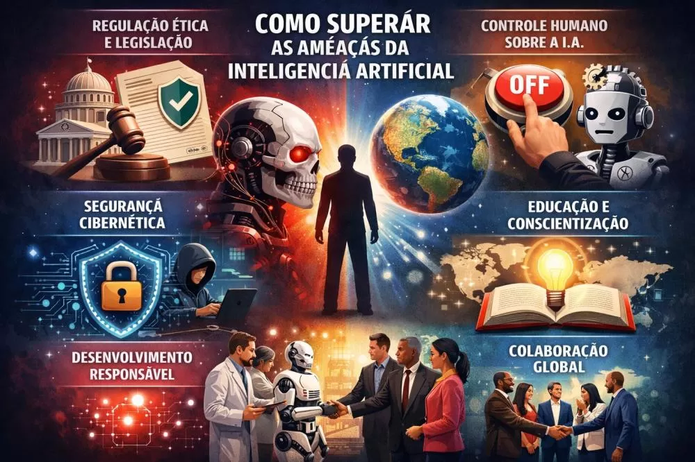COMO SUPERAR AS AMEAÇAS DA INTELIGÊNCIA ARTIFICIAL CONTRA A HUMANIDADE.