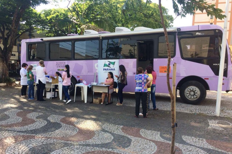 Ônibus Lilás leva atendimento a mulheres de Paiçandu, Corumbataí do Sul e Borrazópolis
