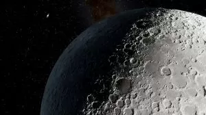 Trio de crateras revela a história geológica da Lua.