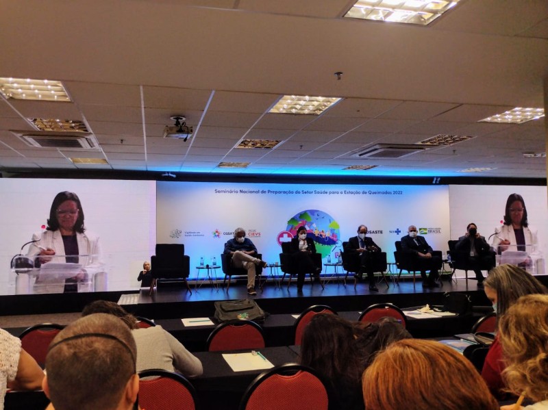 Em Brasília, técnicos em saúde do Acre participam de seminário nacional de preparação para a estação das queimadas