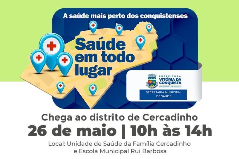 Cercadinho é a décima localidade a receber Saúde em Todo Lugar