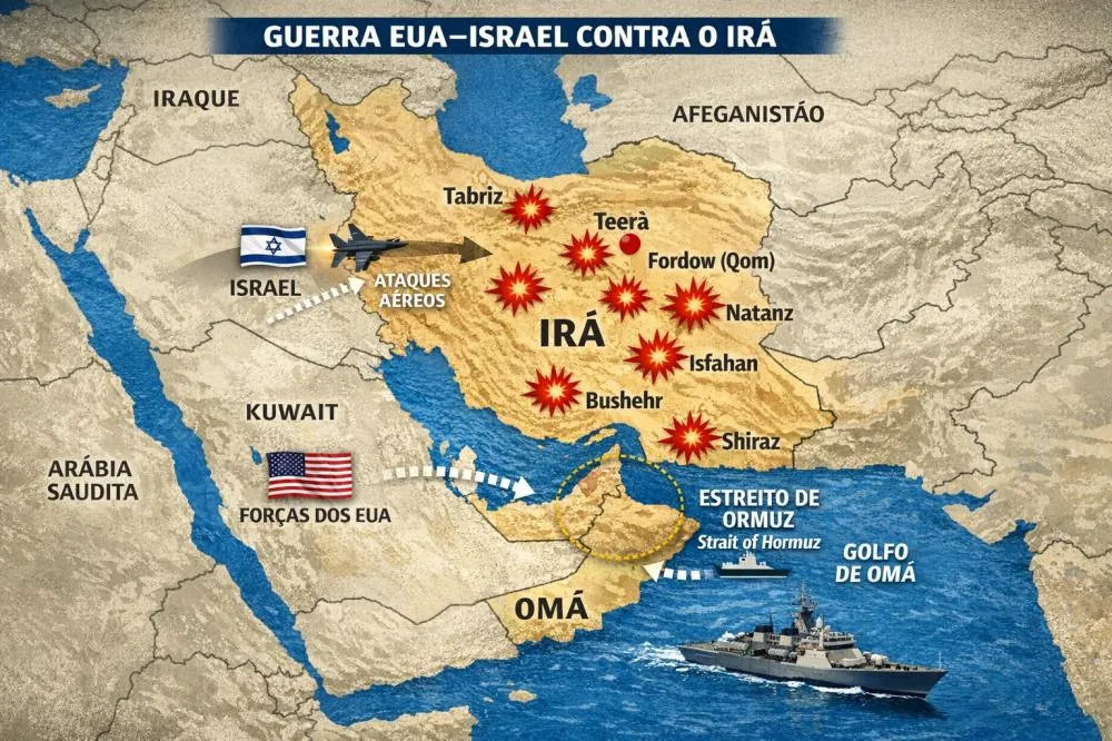 A GUERRA DOS ESTADOS UNIDOS E ISRAEL CONTRA O IRÃ E SUAS CONSEQUÊNCIAS NO ORIENTE MÉDIO E GLOBAIS. 