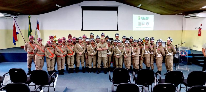 Novos bombeiros do Amazonas do quadro de saúde iniciam formação complementar de Oficial e de Praça