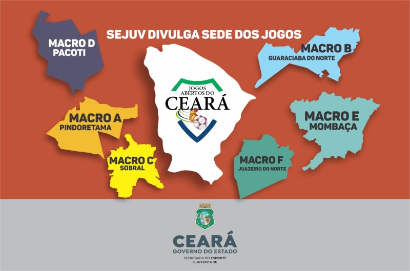 Sejuv divulga Sedes dos Jogos Abertos do Ceará