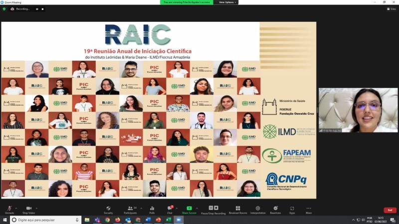 Bolsistas apoiados pelo Governo do Amazonas se destacam em evento da Fiocruz Amazônia