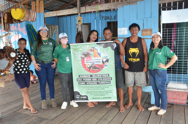 Ipaam realiza campanha contra turismo de exploração de animais silvestres