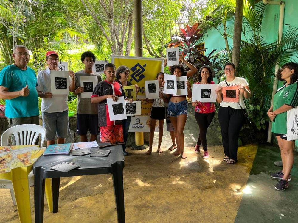 Primeira Oficina de Xilogravura Noelice Costa Pinto.