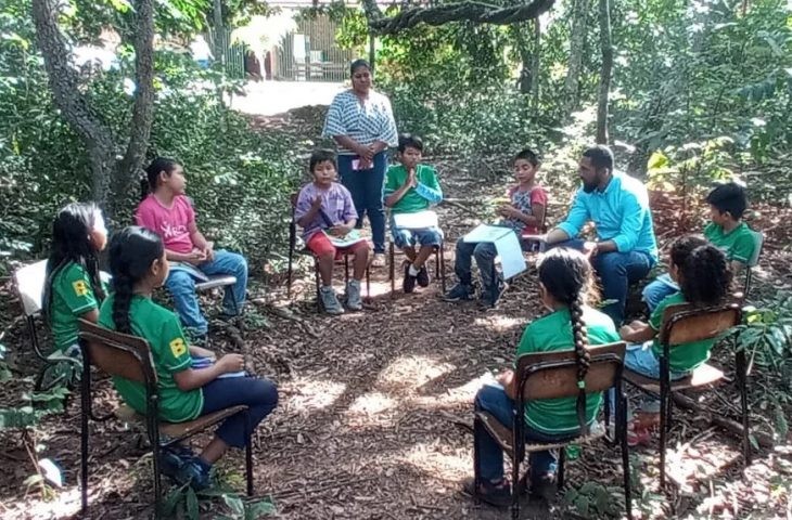 Em regime de colaboração, SED realiza formação continuada para unidade escolar indígena de Brasilândia