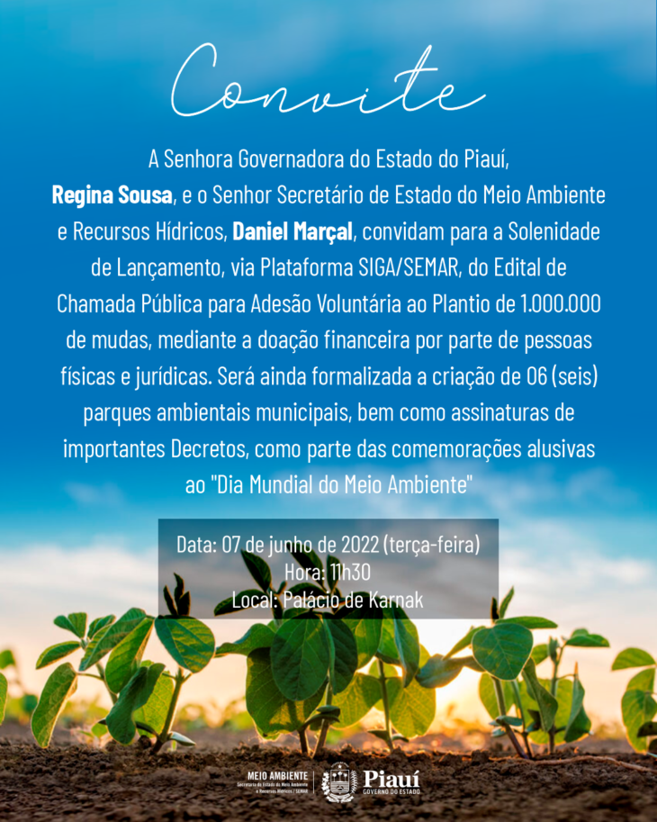 Solenidade marca as comemorações do Dia do Meio Ambiente