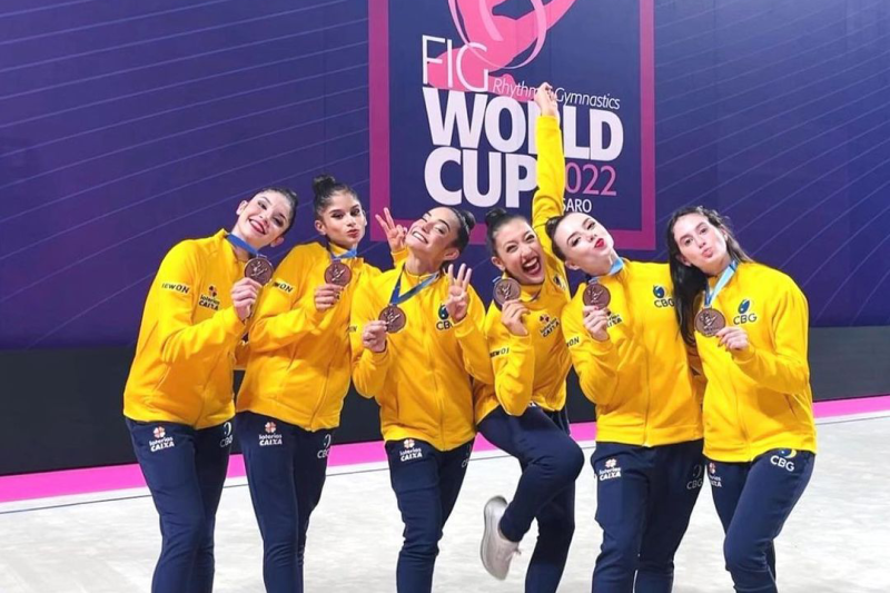Bolsista do Geração Olímpica e Paralímpica é bronze na Copa do Mundo de Ginástica Rítmica