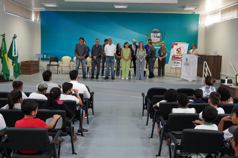 Aula inaugural abre os trabalhos do Proerd na rede municipal de ensino