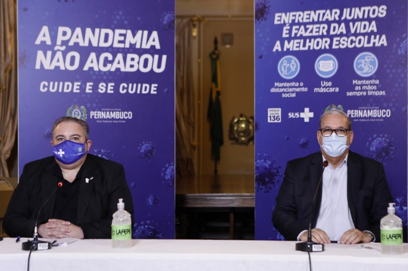 Taxa de transmissão da Covid-19 em Pernambuco segue abaixo de 1 há 21 dias