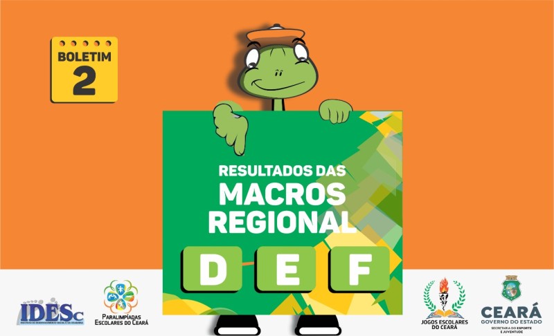 Sejuv divulga boletim de resultados dos Jogos Escolares 2022 – Etapa Macrorregional